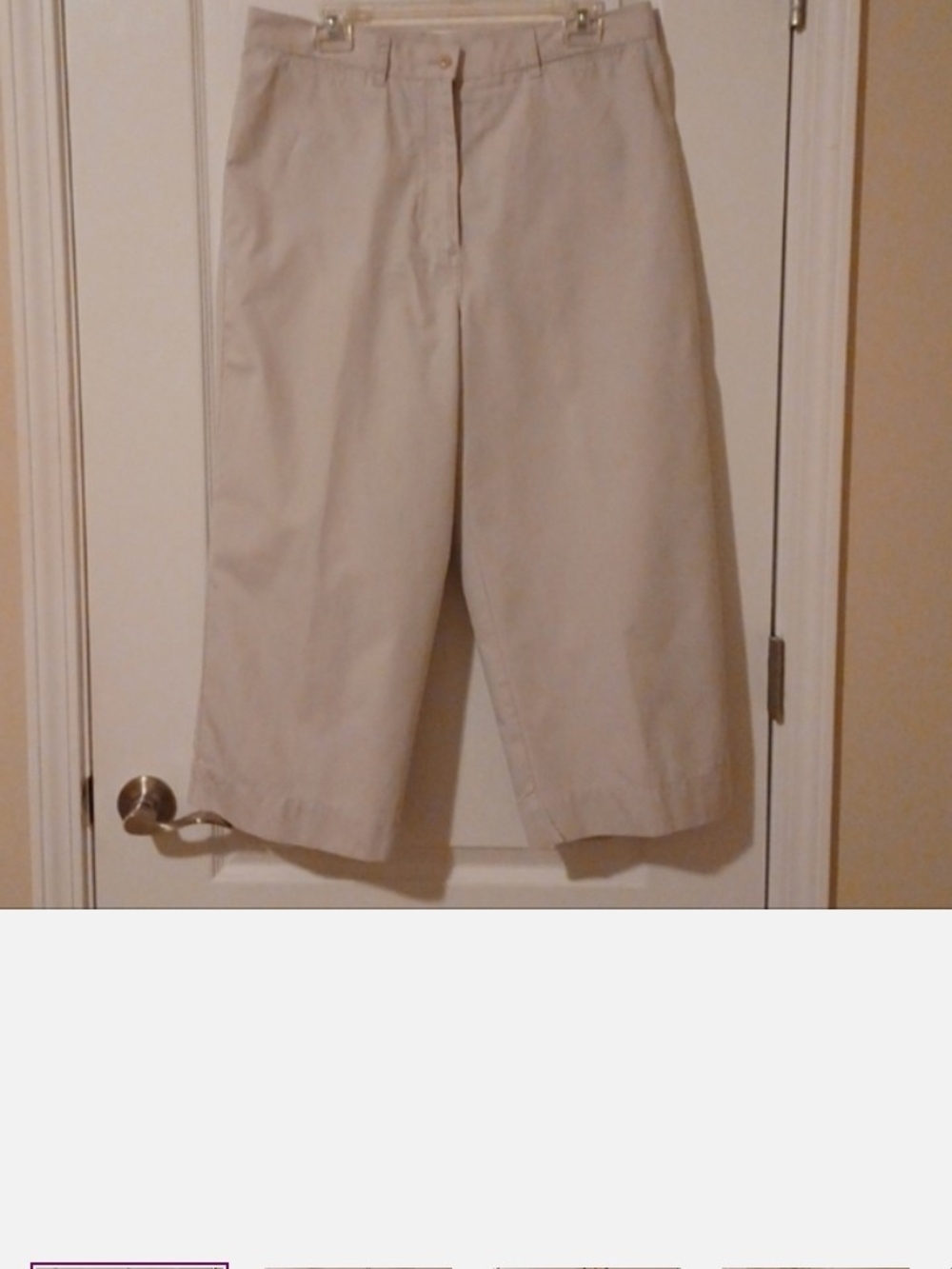 Lauren Ralph Lauren Beige Cropped Straight-Leg Pants